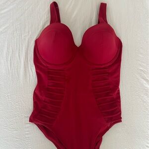 Adore Me Red One Piece Swimsuit